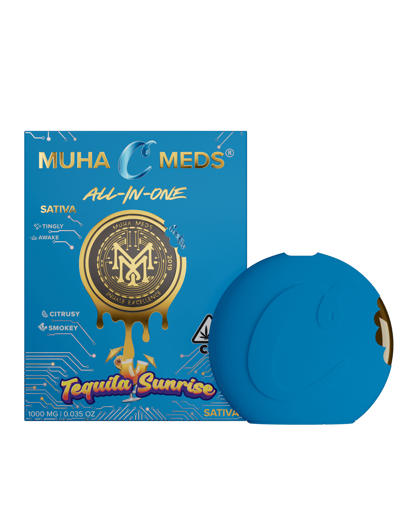 Tequila Sunrise 1g (Cookies) — Sativa Disposables hemp-derived THC product by Puff Puff Depot