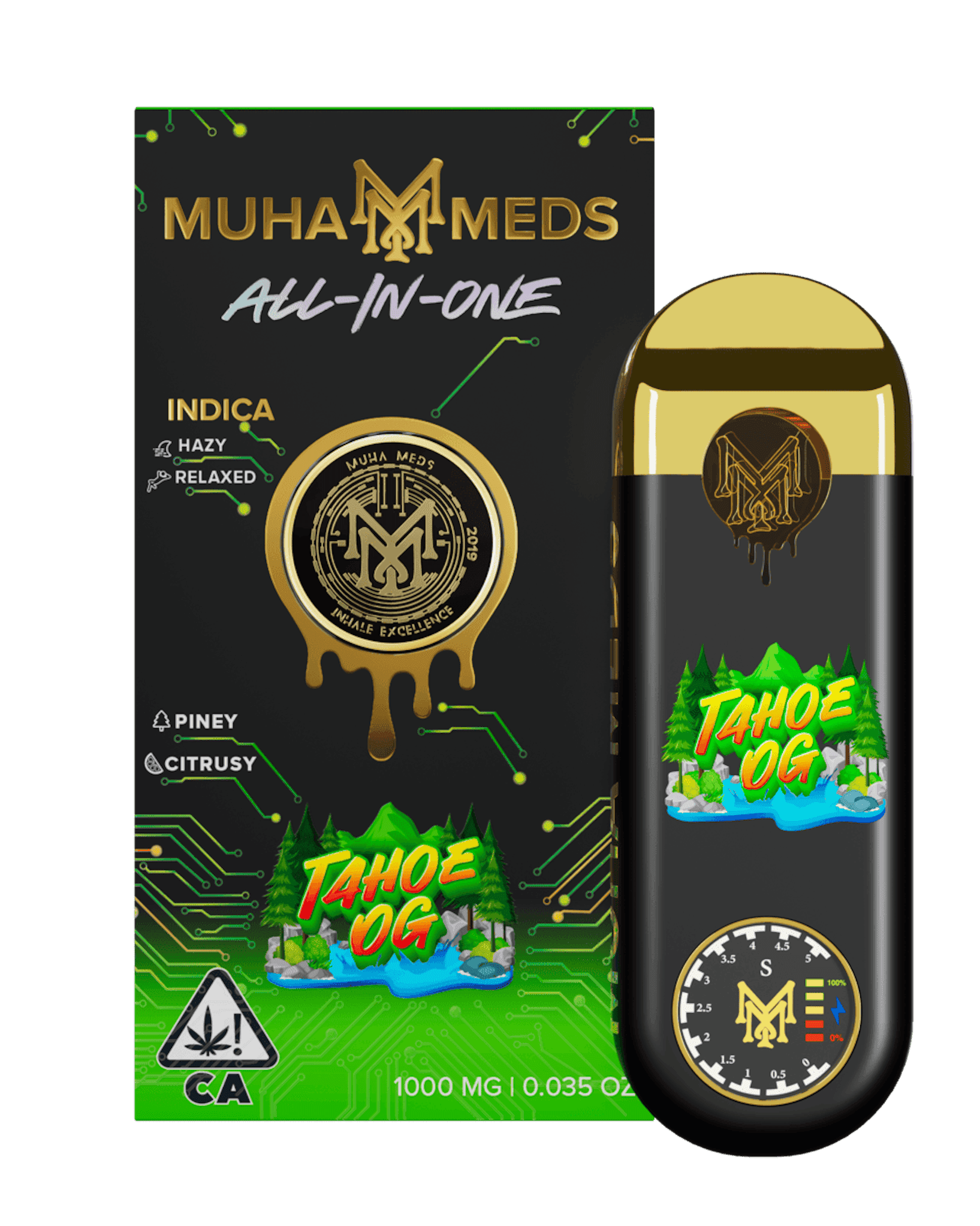 Tahoe OG 1g — Indica Disposables hemp-derived THC product by Puff Puff Depot
