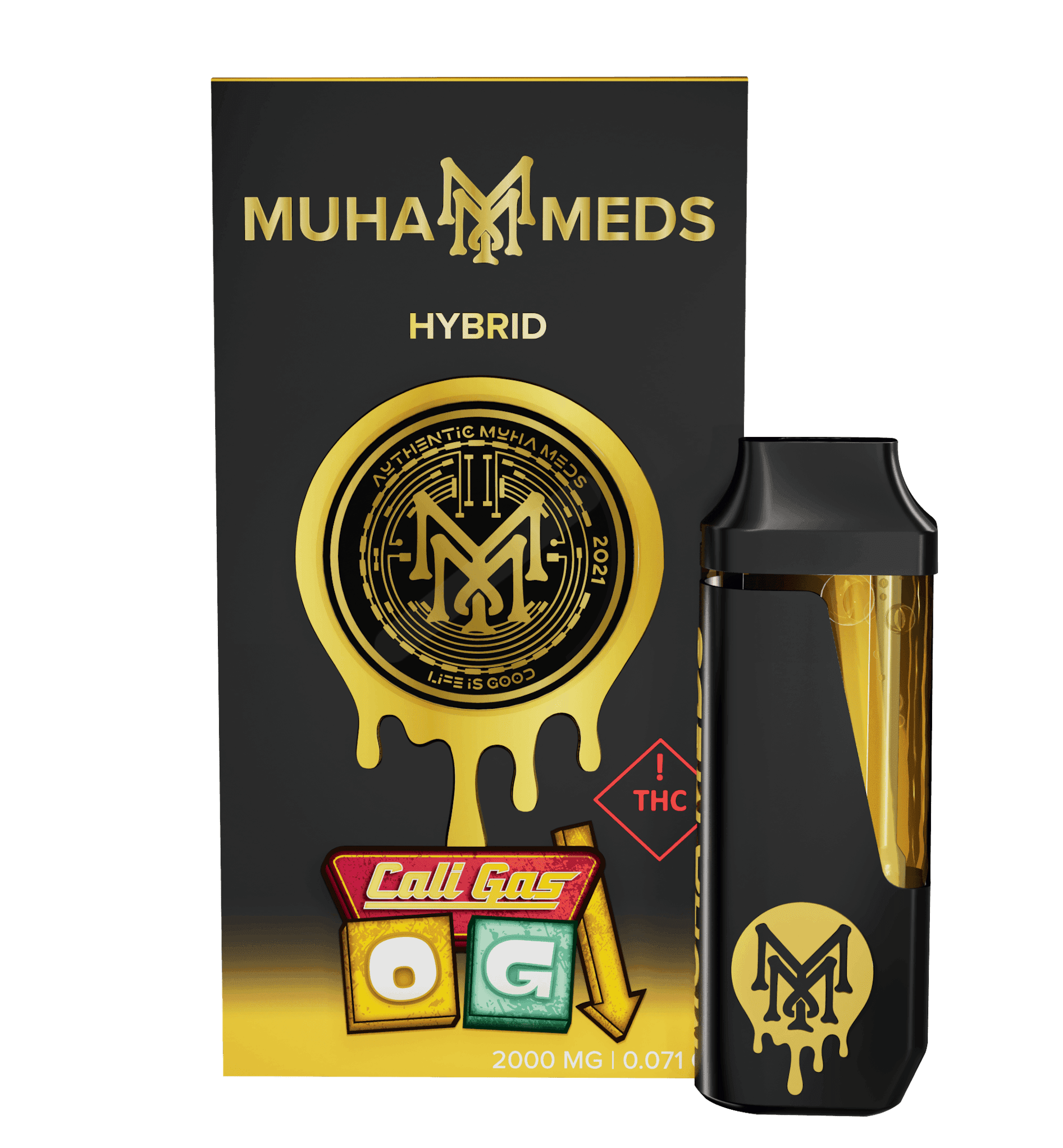 Cali Gas OG 2g — Indica Disposables hemp-derived THC product by Puff Puff Depot